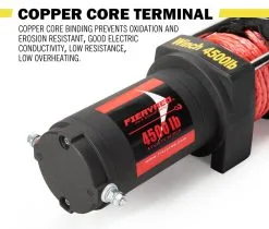 Fieryred 4500LBS/2041KG Wireless 12V Electric Winch Synthetic Rope Boat Atv 4WD -Carbon Offroad Sales ShajFHWBXPhnx dVjTPey0Z2M