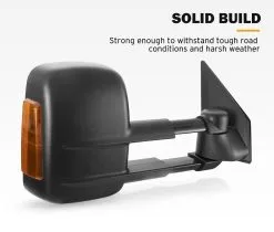 San Hima Pair Extendable Towing Mirrors For Toyota Landcruiser 200 Series 2007-2021 With Indicator -Carbon Offroad Sales TRNXY90MCQ7x uipFChDctlJU