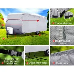 Weisshorn 20-22ft Caravan Cover Campervan 4 Layer Heavy Duty UV Carry Bag Covers -Carbon Offroad Sales TgUQvSTDJlBATLMjdgKn4iF8E