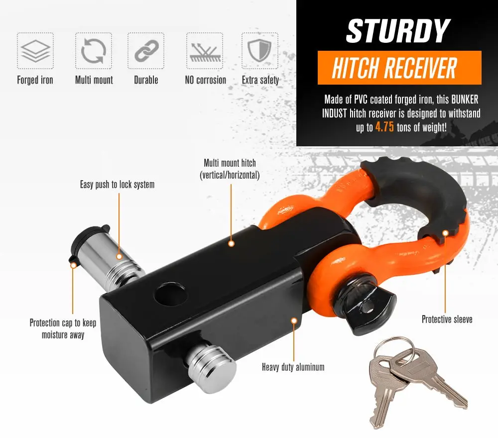 Bunker Indust Recovery Tracks 10T Black Board + 7PC Recovery Kit 4WD 10 Bunker Indust Recovery Tracks 10T Black Board + 7PC Recovery Kit 4WD - Image 8