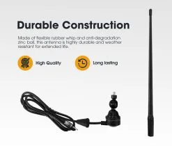 San Hima UHF Radio Antenna AM/FM Black Rubber Duck Suits Car 4X4 -Carbon Offroad Sales UEjXLYlal0xlRuLPrLwpkeF3U