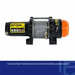 Novawinch T Series Nvt2500 2500lb Electric Winch For Atv & Utv With Steel Cable, Dc 12v -Carbon Offroad Sales V4QdiBs9 5f8n7ey6st aviI