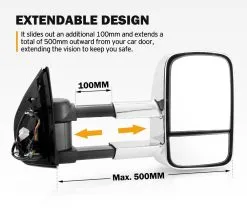 San Hima Pair Chrome Extendable Towing Mirrors For Holden Trailblazer 2016-Current -Carbon Offroad Sales VVu4 TNqIw qUK2G1xjMV6ing