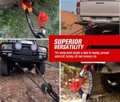 Fieryred 15T Soft Shackle + 8T Recovery Snatch Ring Recovery Kit -Carbon Offroad Sales VocuOmRxRUPoJKlDYCcbVSOcU