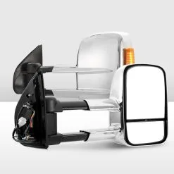 San Hima Pair Chrome Extendable Towing Mirrors For Isuzu MU-X MY2013-MY2019