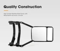 San Hima 2x Towing Mirrors Heavy Duty Universal Fit Strap On Towing -Carbon Offroad Sales We2EcK0EkDUVAREn4YwS mOIw