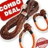 Carbon Offroad Carbon 4m 14000kg Bridle Rope And 2 X Soft Shackle Combo Deal