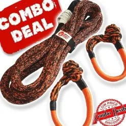 Carbon Offroad Carbon 4m 14000kg Bridle Rope And 2 X Soft Shackle Combo Deal