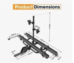 San Hima Bicycle Carrier 2 E-Bike Rack Bike Car Rack 2" Hitch Mount Steel 4x4 -Carbon Offroad Sales XBA2z3RAuQZqKMkb6njj 8QKI