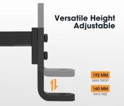 San Hima Adjustable Towbar Ball Mount Tongue 2" Hitch 17 San Hima Adjustable Towbar Ball Mount Tongue 2" Hitch -Carbon Offroad Sales XTONV odD00d01aj2gpoYTj4