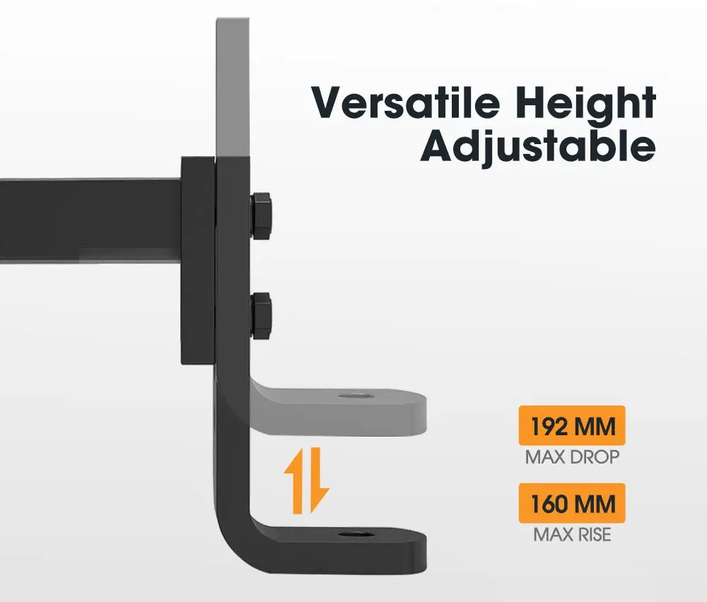 San Hima Adjustable Towbar Ball Mount Tongue 2" Hitch 8 San Hima Adjustable Towbar Ball Mount Tongue 2" Hitch - Image 6