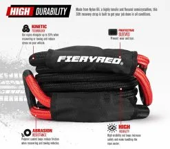 FIERYRED 22mm X 9m Kinetic Rope 18700LBS Recovery Dyneema Tow Bubba Offroad Winch -Carbon Offroad Sales XxbkI0R2gFq6TmmvnJ 8eims
