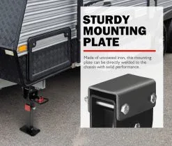 San Hima 2x 400mm Corner Legs Drop Down W/Handle Steel Base 1200LBS -Carbon Offroad Sales YIJJN22k6NGkWImBhksZTrOpM 1