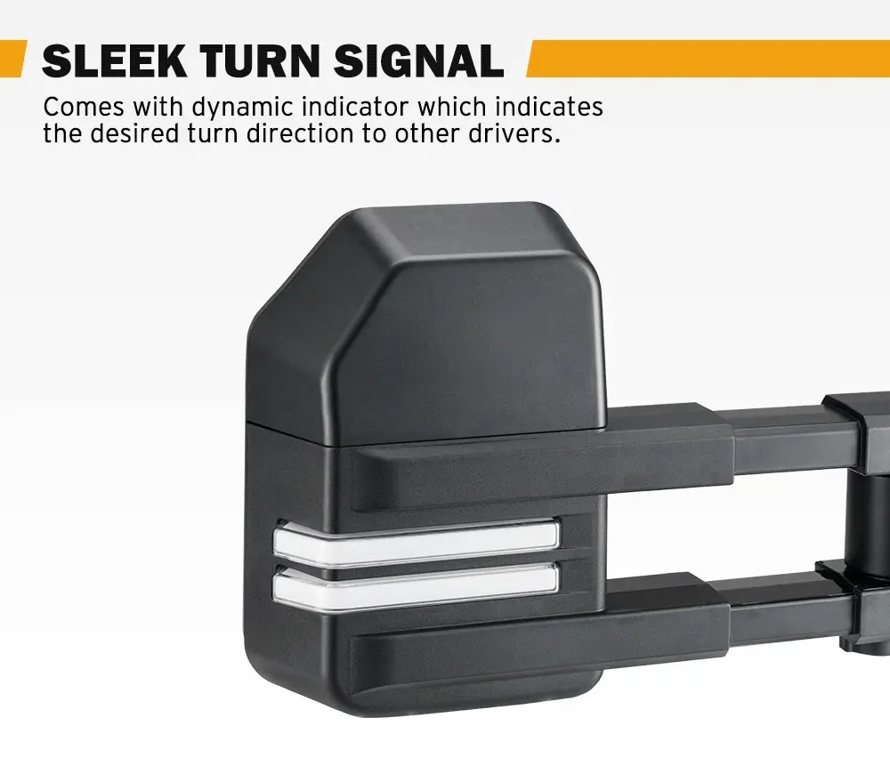 San Hima Pair Towing Mirrors For Ford Ranger Wildtrak MK PX XL XLT XLS 2012-MY2021 7 San Hima Pair Towing Mirrors For Ford Ranger Wildtrak MK PX XL XLT XLS 2012-MY2021 - Image 5