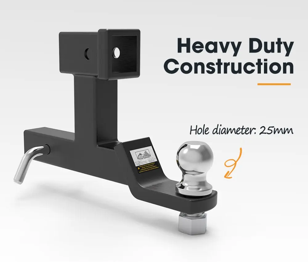 San Hima Dual Hitch Ball Mount Tow Bar Trailer 4WD Car Bike Rack Boat 6 San Hima Dual Hitch Ball Mount Tow Bar Trailer 4WD Car Bike Rack Boat - Image 4