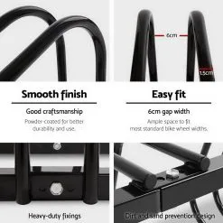 Giantz 1-6 Bike Floor Parking Rack Instant Storage Stand Bicycle Cycling Portable Racks Black -Carbon Offroad Sales aD92nr v WJmaOkY1DUFGSKWw
