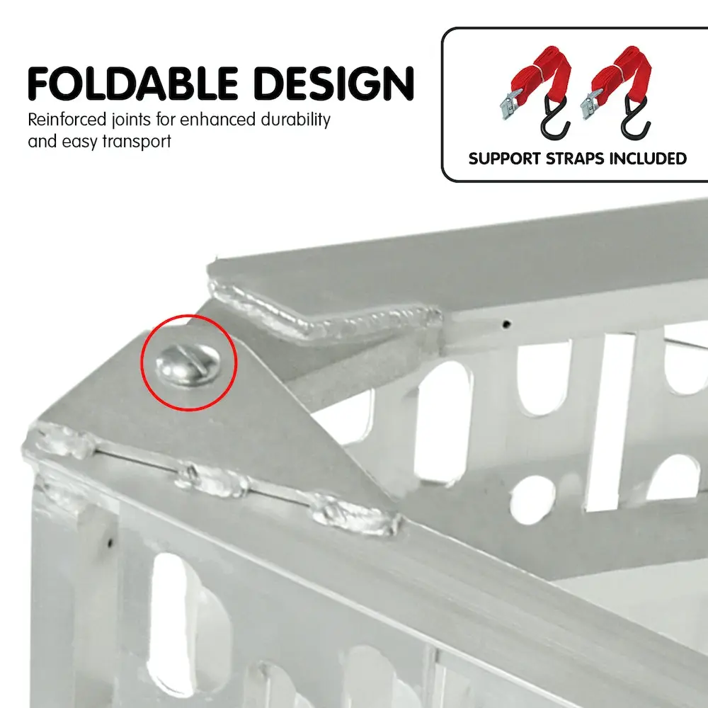 Kartrite 2x Aluminium Folding Loading Ramps ATV Motorbike 5 Kartrite 2x Aluminium Folding Loading Ramps ATV Motorbike - Image 3