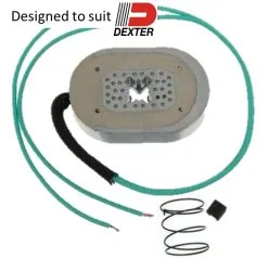 Manutec 10'' Electric Oval Brake Magnet W/ Retaining Clip To Suit Dexter