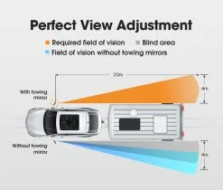 San Hima 2x Towing Mirrors Heavy Duty Universal Fit Strap On Towing -Carbon Offroad Sales b TJXVwth 7RS6okBsFUYafhw