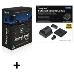 SavvyLevel And External Mount Bundle For Caravans With A Metal Front Wall