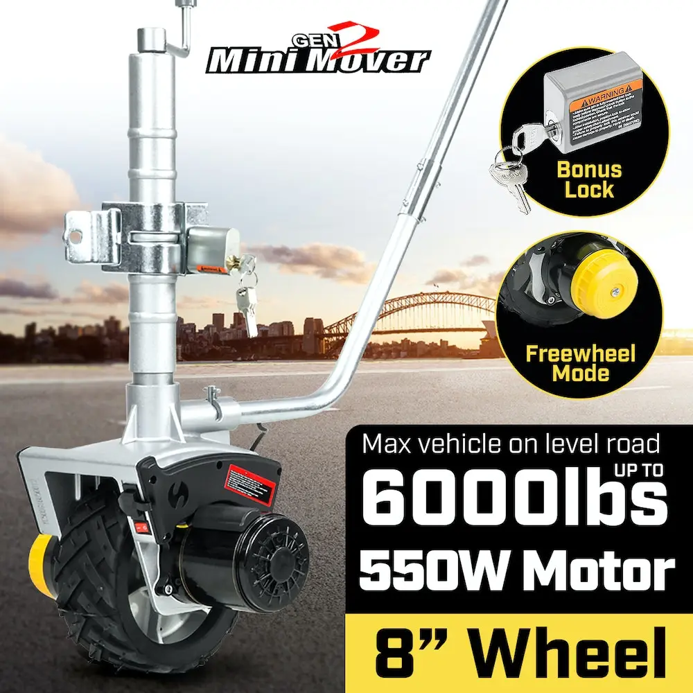 Wallaroo Gen2 12V Electric Motorised Jockey Wheel Mini Mover - 550W 5 Wallaroo Gen2 12V Electric Motorised Jockey Wheel Mini Mover - 550W - Image 3