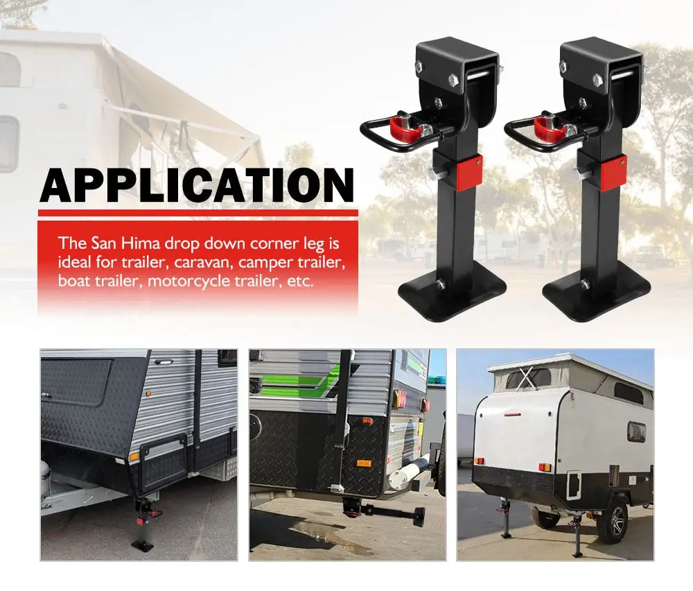 San Hima 4x 400mm Corner Legs Drop Down W/Handle Steel Base 1200LBS 11 San Hima 4x 400mm Corner Legs Drop Down W/Handle Steel Base 1200LBS - Image 9