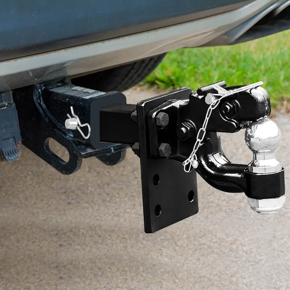 Manan Pintle Hitch Hook Tow Ball Mount Adjustable Trailer Towing Receiver 8 Tons 10 Manan Pintle Hitch Hook Tow Ball Mount Adjustable Trailer Towing Receiver 8 Tons - Image 8