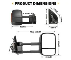 San Hima Pair Extendable Towing Mirrors For Isuzu MU-X MY2013-MY2019 Pair -Carbon Offroad Sales eYOCm4bdEjjD3N3MQuHbWHfk