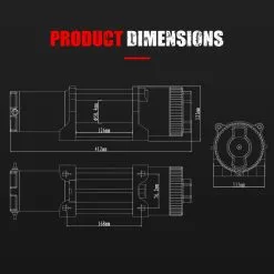 Fieryred Electric Winch 12V 5500LBS Synthetic Rope Wireless Remotes ATV UTV Boat 21 Fieryred Electric Winch 12V 5500LBS Synthetic Rope Wireless Remotes ATV UTV Boat -Carbon Offroad Sales ejclhl4xn8NSH7NQHEdtVIAo