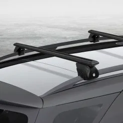 Giantz Universal Adjustable Black Car Roof Rack Aluminium Cross Bars 135cm Upgraded Holder 90kgs Load Carrier -Carbon Offroad Sales fNU6pLonzEn0zAmR4SxarasAU