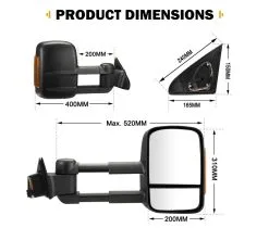 San Hima Extendable Towing Mirrors For Jeep Grand Cherokee 2010-ON -Carbon Offroad Sales ft MB2BFJNr0uaM U6XsWPoDM