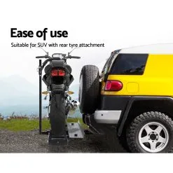 Giantz Motorcycle Motorbike Carrier Rack 2"Towbar Arm Rack Dirt Bike Ramp Steel -Carbon Offroad Sales hyz2U2csHL2fXpFKtfdDO NDo