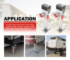 San Hima 4x 400mm Corner Legs Drop Down W/Handle Steel Base 1200LBS -Carbon Offroad Sales iRRYcyJ 6ybsoqBuZF1GHsgB0