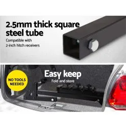 Bike Rack Rear Car Carrier Hitch Mount 2" Foldable W/ Lock 4 Bicycles Giantz -Carbon Offroad Sales idXG38Y0CWDLLweJviJz4fNzw