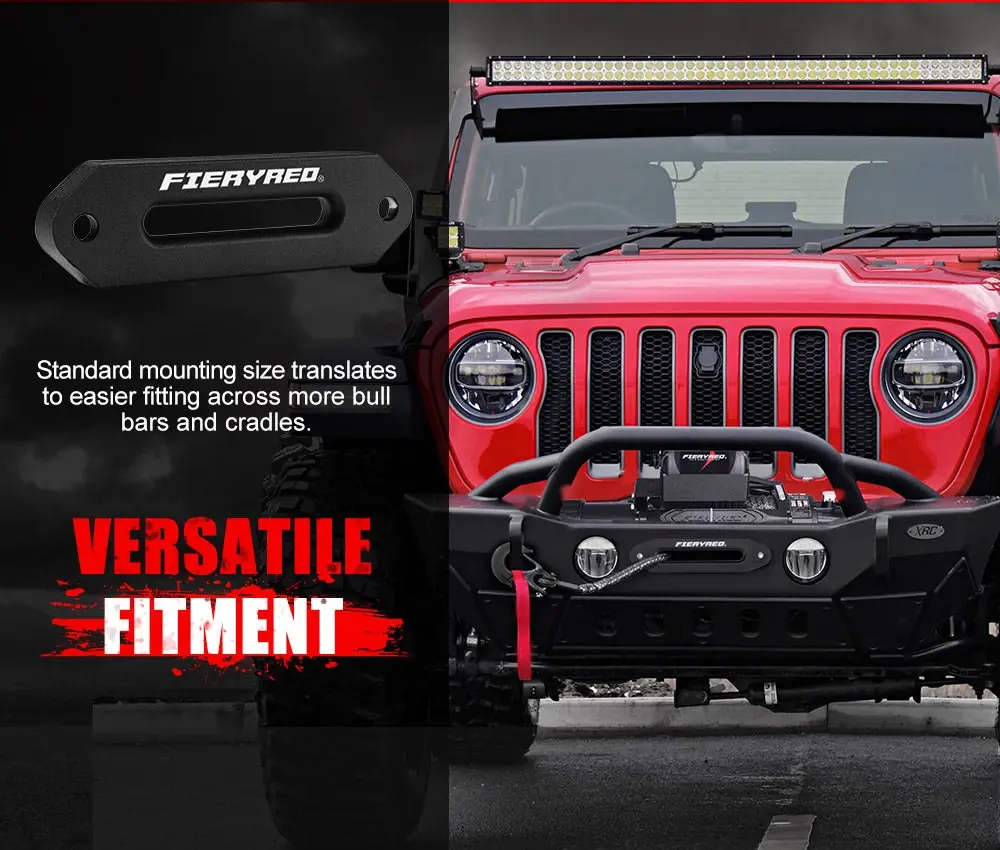 FIERYRED 12V 13000LBS Electric Winch Synthetic Rope 11 FIERYRED 12V 13000LBS Electric Winch Synthetic Rope - Image 9