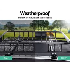 Giantz Universal Roof Rack Basket Car Luggage Carrier Steel Vehicle Cargo 112cm -Carbon Offroad Sales jkY5XhC I c8OnPQliFxg PmI