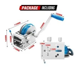 Fieryred Hand Winch 2000Kg/4410Lbs 3 Speed Dyneema Rope Manual Car 21 Fieryred Hand Winch 2000Kg/4410Lbs 3 Speed Dyneema Rope Manual Car -Carbon Offroad Sales lrPKcXDezxInOV3hN2yPtZBA8