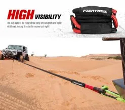 FIERYRED 22mm X 6m Kinetic Rope 18700LBS Recovery Dyneema Tow Bubba Winch 4WD Offroad -Carbon Offroad Sales n7riObeii6Nh8rKcPVS4RElIA 1