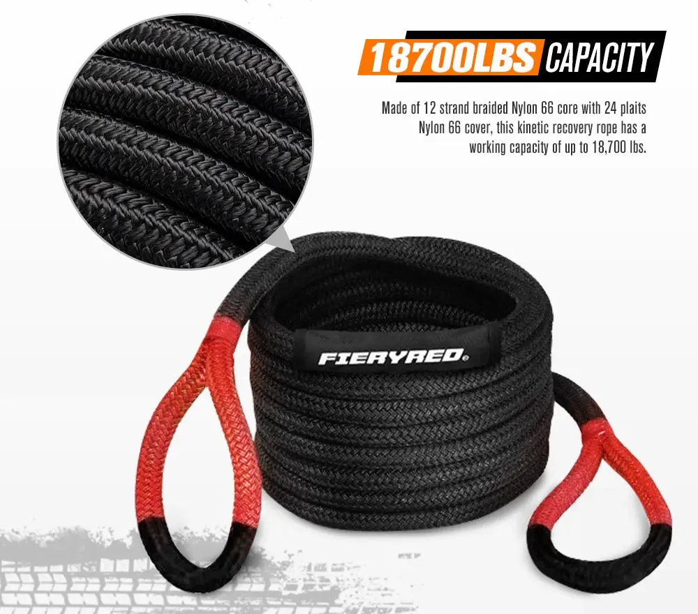 Bunker Indust 9Mx22MM Recovery Rope Tow Strap + 7PC Recovery Kit Off Road Gear 4x4 5 Bunker Indust 9Mx22MM Recovery Rope Tow Strap + 7PC Recovery Kit Off Road Gear 4x4 - Image 3