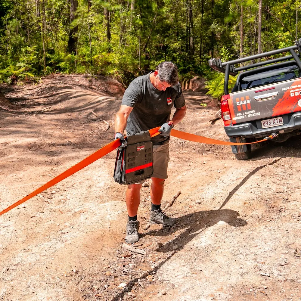 CAOS Recovery Gear CAOS 8T Snatch Strap 75mm X 9m (Orange) 10 CAOS Recovery Gear CAOS 8T Snatch Strap 75mm X 9m (Orange) - Image 8