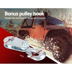 Giantz 12V Electric Winch 4500LBS/2041KG Wireless Remote Steel Cable 4WD ATV -Carbon Offroad Sales opF7fdNGElLTctORDUTpY6Aag