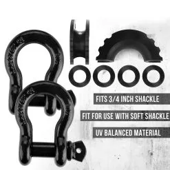 CAOS Recovery Gear CAOS 2pcs Shackle Protector And 4 Isolators -Carbon Offroad Sales pBpOUtGMP35Ri16ga3Tx57Ft4