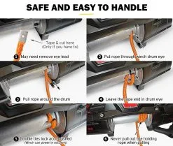 FIERYRED Winch Rope 10Mm X 30M Synthetic Rope -Carbon Offroad Sales pTfJYuvEO1 jSg69BUfnbuAkA