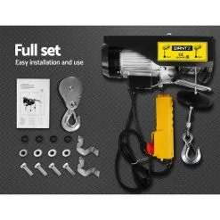 Giantz Electric Hoist Winch Crane 400/800KG 1300W 240V 20M Lifting Chain Rope 16 Giantz Electric Hoist Winch Crane 400/800KG 1300W 240V 20M Lifting Chain Rope -Carbon Offroad Sales pgv3EBYsNzlp3W6qOXnogB4pc