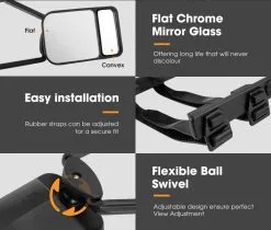 San Hima 2x Towing Mirrors Heavy Duty Universal Fit Strap On Towing -Carbon Offroad Sales pk2Oqz3GPfBPJ vj wnPHivYA