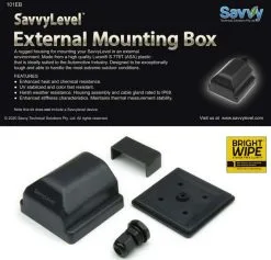SavvyLevel External Mount Box For Caravans With A Metal Front Wall