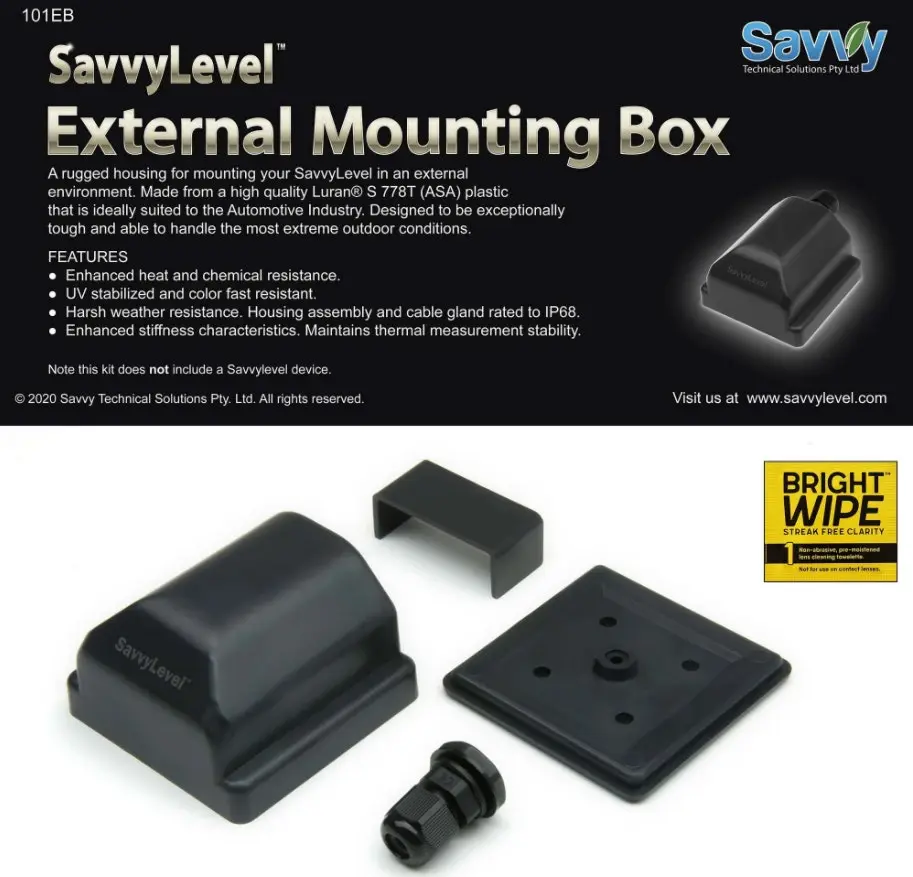 SavvyLevel External Mount Box For Caravans With A Metal Front Wall 3 SavvyLevel External Mount Box For Caravans With A Metal Front Wall