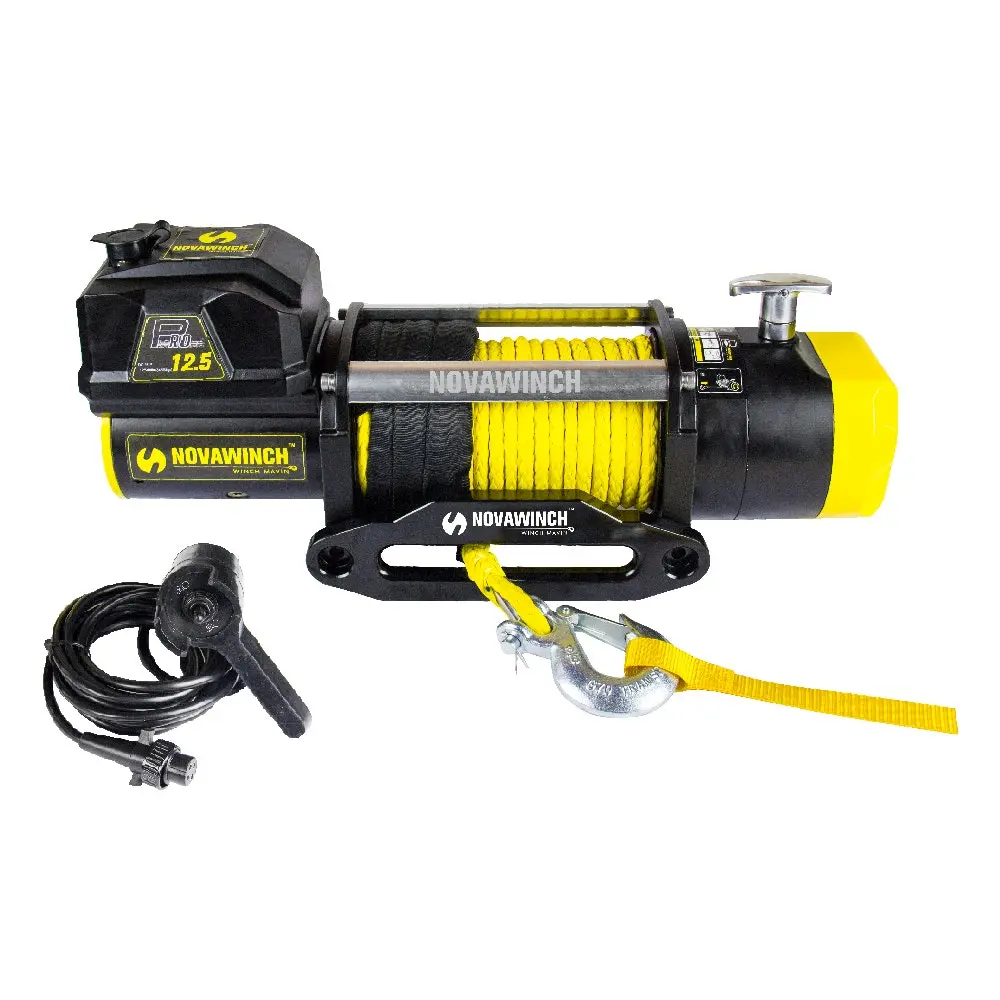 Novawinch Pro Series Pro12500 12500lb Electric Winch With Synthetic Rope Dc 12v For 4x4 Off Road 3 Novawinch Pro Series Pro12500 12500lb Electric Winch With Synthetic Rope Dc 12v For 4x4 Off Road