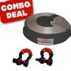 Carbon Offroad Carbon Snatch Strap And 2 X Bow Shackle Combo Deal