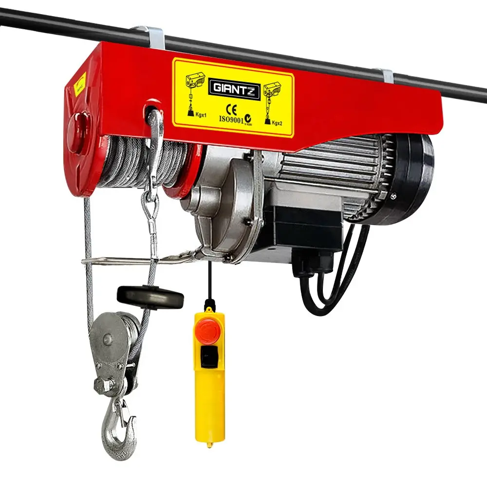 Giantz Electric Hoist Winch 125/250KG Rope Tool Remote Chain Lifting Cable 18M 4 Giantz Electric Hoist Winch 125/250KG Rope Tool Remote Chain Lifting Cable 18M - Image 2